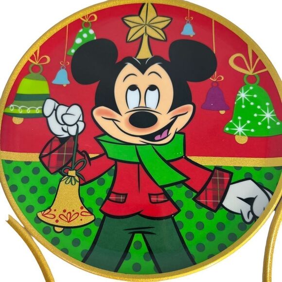 Walt's Disney Store Parks Holiday Mickey and Minnie Christmas Plate Set … - Picture 6 of 6